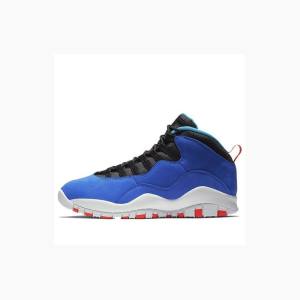 Air Jordan 10 Nike Retro Tinker Zapatillas Baloncesto Hombre Azules Blancas | JD-576TM