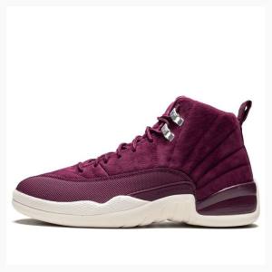 Air Jordan 12 Nike Retro Bordeaux Zapatillas Baloncesto Hombre Rosas | JD-648LQ