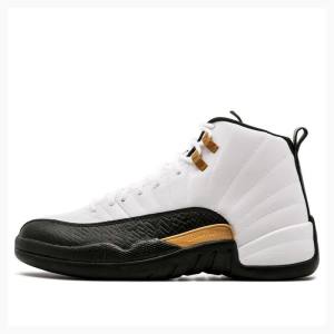 Air Jordan 12 Nike Retro CNY Chinese New Year Zapatillas Baloncesto Hombre Blancas Negras Doradas | JD-107HF