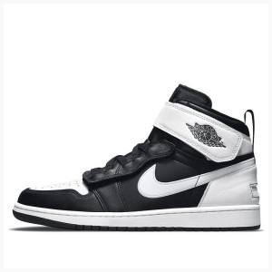 Air Jordan 1 Nike FlyEase Zapatillas Baloncesto Hombre Negras | JD-027ML