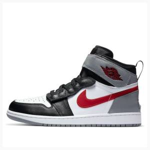 Air Jordan 1 Nike Flyease Particle Zapatillas Baloncesto Hombre Negras Rojas Plateadas | JD-805TR