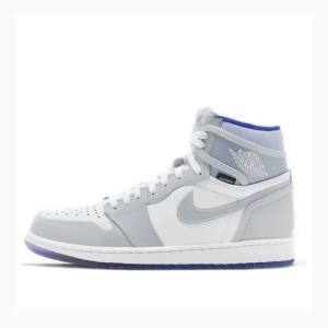 Air Jordan 1 Nike HI Zoom Air Racer Zapatillas Baloncesto Hombre Blancas Azules | JD-039LF