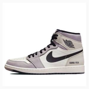 Air Jordan 1 Nike High Element Gore-Tex Light Bone Zapatillas Baloncesto Hombre Moradas Negras | JD-618TS