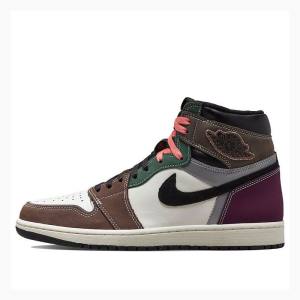 Air Jordan 1 Nike High OG Hand Crafted Zapatillas Baloncesto Hombre Marrones Verde Naranjas | JD-813DQ