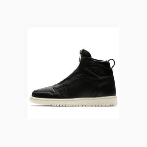 Air Jordan 1 Nike High Zip Zapatillas Baloncesto Mujer Negras | JD-063HK