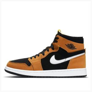 Air Jordan 1 Nike High Zoom Air CMFT Rookie Of The Year Zapatillas Baloncesto Hombre Negras Naranjas | JD-748ZC