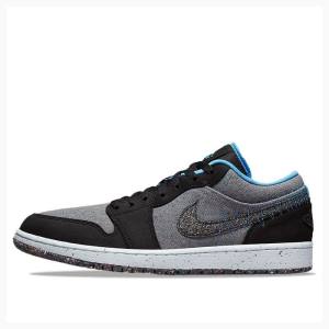 Air Jordan 1 Nike Low Crater Zapatillas Hombre Negras Gris | JD-209GI