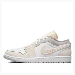 Air Jordan 1 Nike Low Inside Out Zapatillas Hombre Blancas Gris | JD-281JG