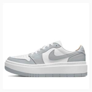 Air Jordan 1 Nike Low LV8D Elevated Zapatillas Mujer Gris Blancas | JD-239OX