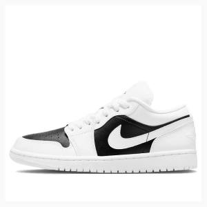 Air Jordan 1 Nike Low Panda Zapatillas Mujer Blancas Negras | JD-136RG