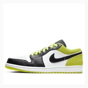 Air Jordan 1 Nike Low SE Cyber Zapatillas Hombre Amarillo Negras | JD-425RK