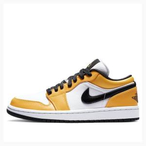 Air Jordan 1 Nike Low SE Laser Zapatillas Mujer Blancas Amarillo | JD-879VZ