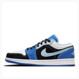 Air Jordan 1 Nike Low SE 'Racer Blue' Zapatillas Hombre Negras Azules | JD-391LD