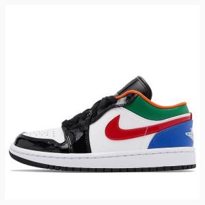 Air Jordan 1 Nike Low SE Zapatillas Mujer Blancas Negras Rojas Azules | JD-980OH