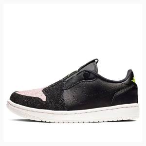 Air Jordan 1 Nike Low Slip 'Silt Red' Zapatillas Mujer Negras Rosas | JD-369RU