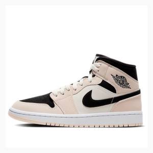 Air Jordan 1 Nike Mid Barely Zapatillas Baloncesto Mujer Rosas Negras | JD-679SI