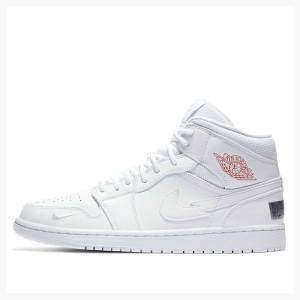 Air Jordan 1 Nike Mid Euro Tour Zapatillas Baloncesto Hombre Blancas | JD-940KI