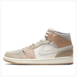 Air Jordan 1 Nike Mid Milan Zapatillas Baloncesto Hombre Beige | JD-097UI