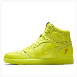 Air Jordan 1 Nike Retro HI OG G8RD Gatorade Zapatillas Baloncesto Hombre Amarillo Verde | JD-467IL