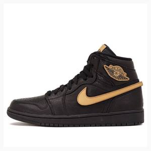 Air Jordan 1 Nike Retro High BHM Zapatillas Baloncesto Hombre Negras Marrones | JD-763QH