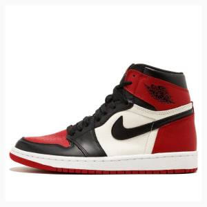 Air Jordan 1 Nike Retro High OG Bred Puntera Zapatillas Baloncesto Hombre Rojas Negras | JD-269YW