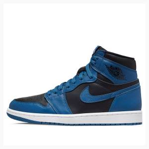 Air Jordan 1 Nike Retro High OG Dark Marina Zapatillas Baloncesto Hombre Azules Negras | JD-075CE