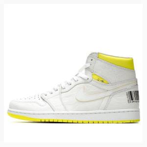 Air Jordan 1 Nike Retro High OG First Class Flight Zapatillas Baloncesto Hombre Blancas Amarillo | JD-942DI