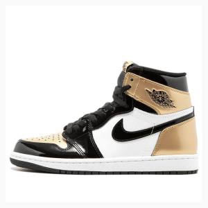 Air Jordan 1 Nike Retro High OG NRG Zapatillas Baloncesto Hombre Negras Doradas | JD-971YC