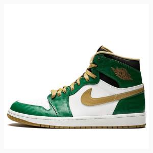 Air Jordan 1 Nike Retro High OG SVSM Zapatillas Baloncesto Hombre Verde Doradas | JD-509YX