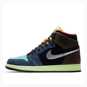 Air Jordan 1 Nike Retro High OG Tokyo Bio Hack Zapatillas Baloncesto Hombre Azules Plateadas | JD-976GD