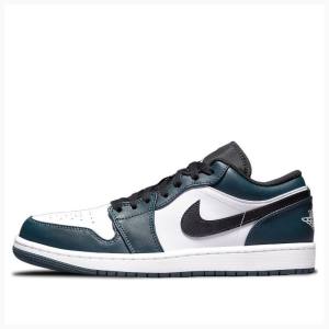 Air Jordan 1 Nike Retro Low Dark Teal Zapatillas Hombre Verde Oliva | JD-034PN