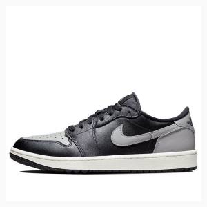 Air Jordan 1 Nike Retro Low Golf Shadow Zapatillas Hombre Negras Blancas Gris | JD-045MS