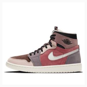 Air Jordan 1 Nike Zoom Air CMFT Canyon Rust Zapatillas Baloncesto Mujer Rosas Rojas | JD-537CS