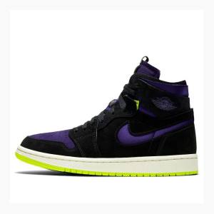 Air Jordan 1 Nike Zoom Air CMFT Halloween Zapatillas Mujer Moradas Negras Verde | JD-198LG