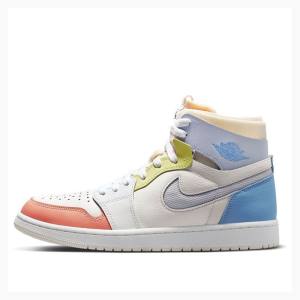 Air Jordan 1 Nike Zoom Air CMFT To My First Coach Zapatillas Baloncesto Hombre Blancas Azules Rojas | JD-594MH