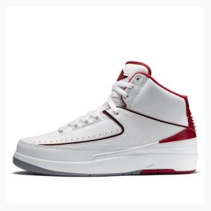 Air Jordan 2 Nike Retro Zapatillas Baloncesto Hombre Blancas Rojas | JD-674MN