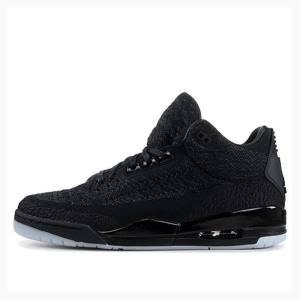 Air Jordan 3 Nike Flyknit Anthracite Zapatillas Baloncesto Hombre Negras | JD-560WZ