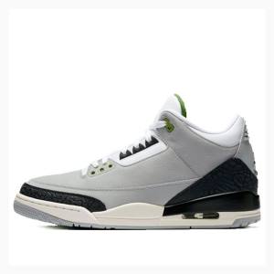 Air Jordan 3 Nike Retro Chlorophyll Zapatillas Baloncesto Hombre Gris Negras | JD-207TQ