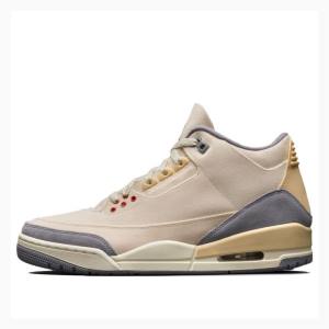 Air Jordan 3 Nike Retro Muslin Zapatillas Baloncesto Hombre Beige | JD-071NA