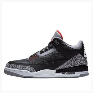 Air Jordan 3 Nike Retro OG Cement Zapatillas Baloncesto Hombre Negras Gris | JD-053UI