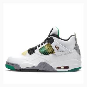 Air Jordan 4 Nike Retro Do The Right Thing Zapatillas Baloncesto Mujer Blancas Verde | JD-645IQ