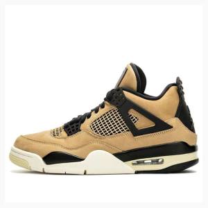 Air Jordan 4 Nike Retro Mushroom Zapatillas Baloncesto Mujer Amarillo | JD-893GW