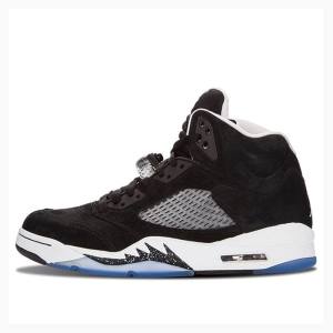 Air Jordan 5 Nike Retro Oreo Zapatillas Baloncesto Hombre Negras | JD-390LX