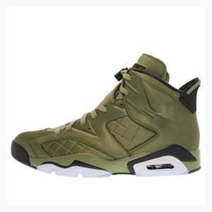 Air Jordan 6 Nike Retro Pinnacle Flight Jacket – Palm Zapatillas Baloncesto Hombre Verde | JD-245MG