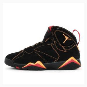 Air Jordan 7 Nike Retro Citrus-Varsity Zapatillas Baloncesto Hombre Negras Naranjas | JD-624RH