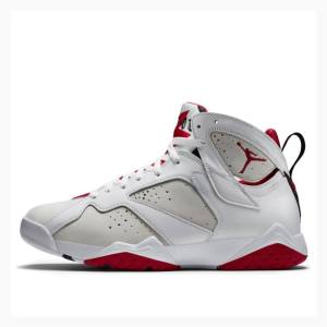 Air Jordan 7 Nike Retro Hare Zapatillas Baloncesto Hombre Blancas Rojas | JD-819IO