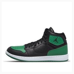 Air Jordan Nike Access Zapatillas Baloncesto Hombre Negras Verde | JD-315CK