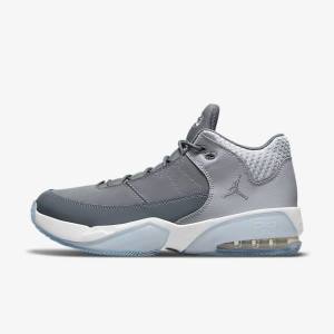 Air Jordan Nike Max Aura 3 Zapatillas Baloncesto Hombre Gris Blancas Gris | NK549DBM