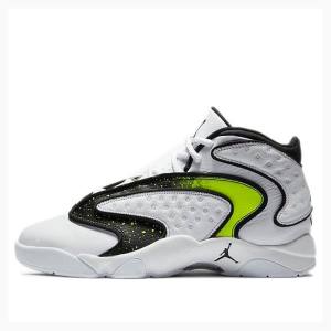 Air Jordan Nike OG Volt Splatter Zapatillas Baloncesto Mujer Blancas Negras Verde | JD-163EA