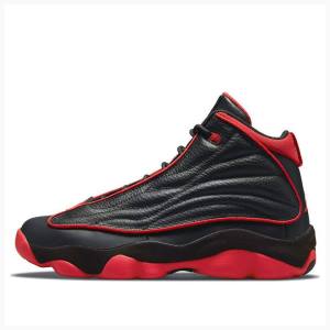 Air Jordan Nike Pro Strong Bred Zapatillas Baloncesto Hombre Negras Rojas | JD-659RG